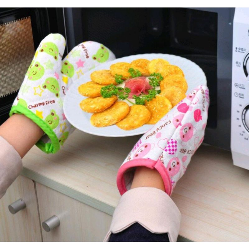 Sarung Tangan Oven Sarung Tangan Anti Panas Pelindung Tangan