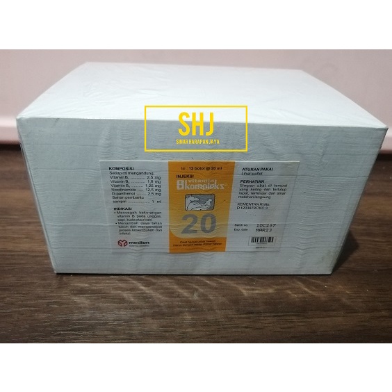 INJEKSI VITAMIN B KOMPLEKS 20 ML UNTUK HEWAN
