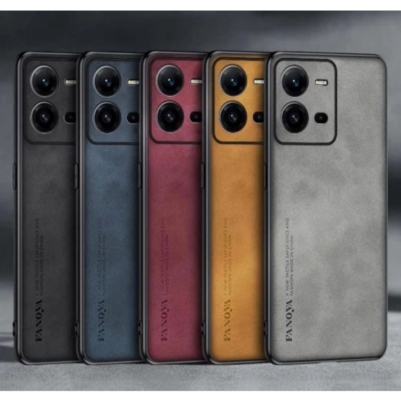 Soft Case Vivo V25 5G/V25E/V25 Pro Case Original Nappa Leather Casing Cover Full Protection Sarung H