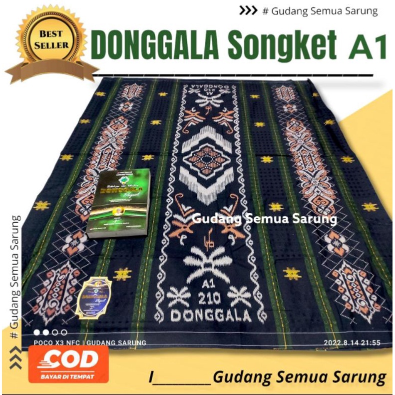 Sarung donggala A1 SKT / Songket A1 210 BAHAN Rayon