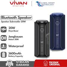 VIVAN Bluetooth Speaker VS30 Portable Waterproof IPX7 Subwoofer