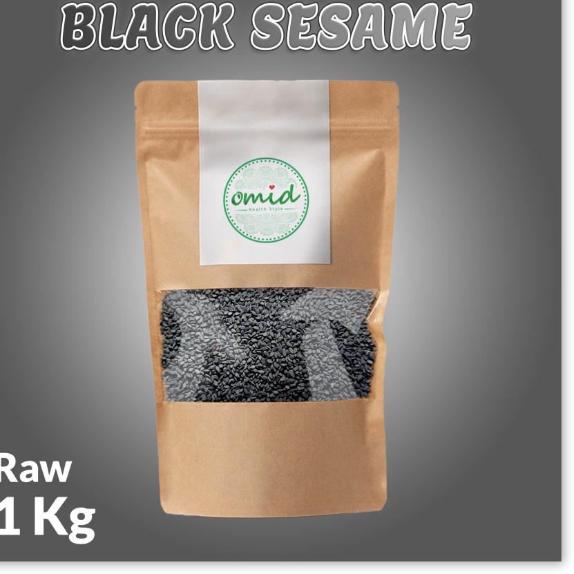 

Promo Sekarang--1 Kg - Organic Black Raw Sesame Seeds | Biji Wijen Hitam Organik Mentah