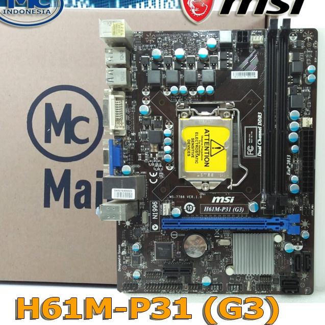 Barang keren--Mainboard MOBO MOTHERBOARD GAMING PC H61 DDR3 socket 1155 ASUS