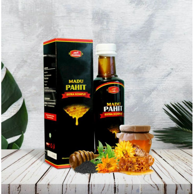 

Madu Pahit Extra Komplit Plus Propolis Annabawy 470gr Bonus Jahe AmH