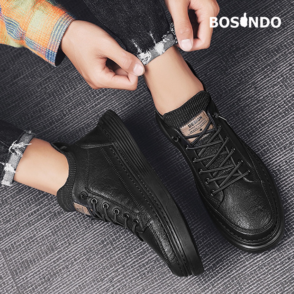 Sepatu Sneakers pria BOSINDO K- 14 TERBARU desain mewah elegan, porduk original import /sepatu pria kulit Sneakers Pria Kasual Import  Terbaru dengan Model Kekinian Korean Style (BISA COD BAYAR DI TEMPAT)