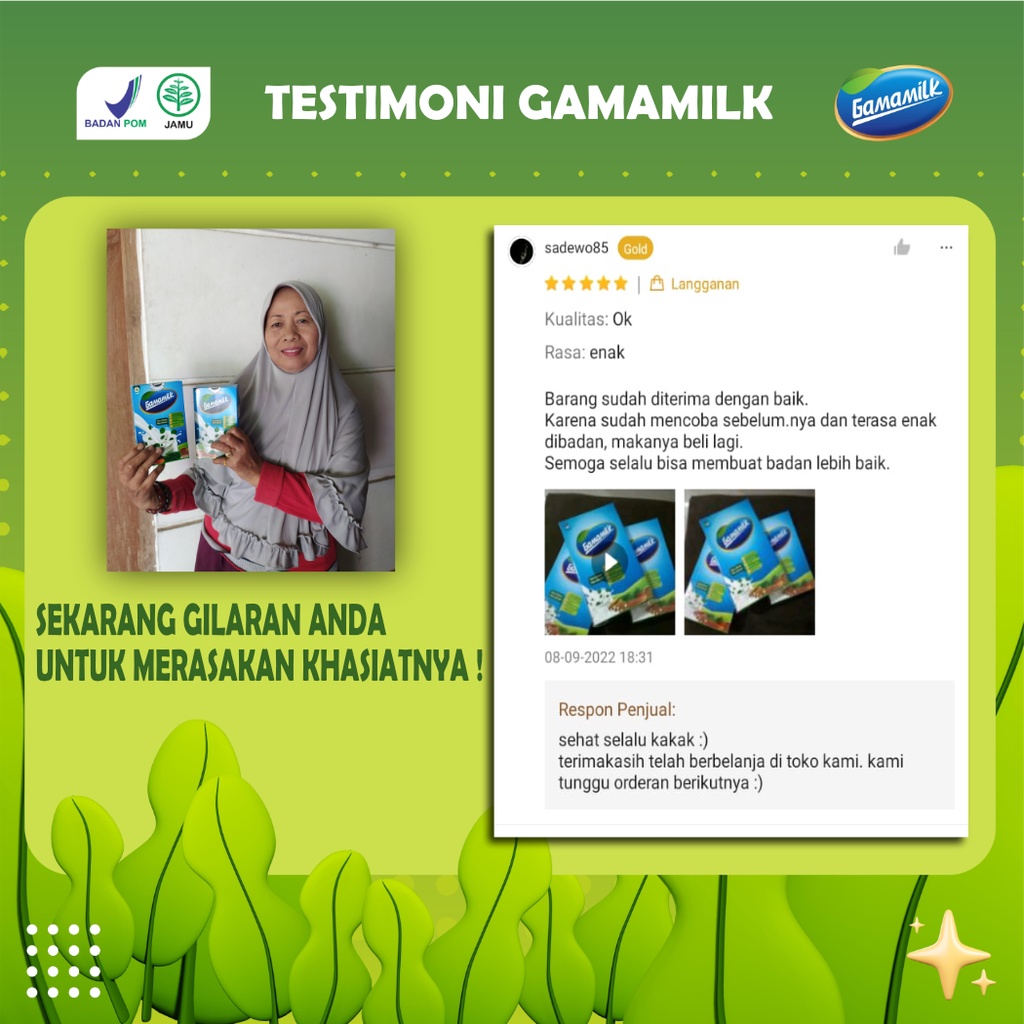 PAKET 3 BOX - Gamamilk Susu Etawa Plus Gamat Solusi Untuk Nyeri Sendi, Asam Urat, Sesak Nafas dan Asam Lambung