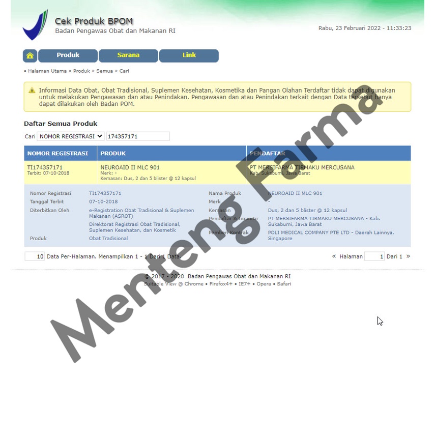 Neuroaid II (MLC 901) 12 Kapsul - Obat Pengobatan dan Pemulihan Stroke