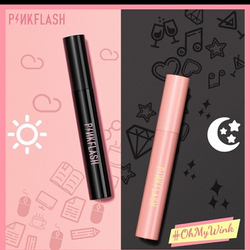 ✨ ELYSIA ✨ PINKFLASH Oilproof Curl Mascara | Maskara | Long | Volume | Waterproof | Pink Flash BPOM PF-E08