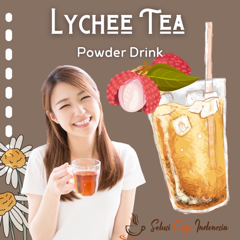 

Bubuk Minuman Lychee Tea 500gr Teh Rasa Leci Solusi Cafe Indonesia Powder Drink Surabaya