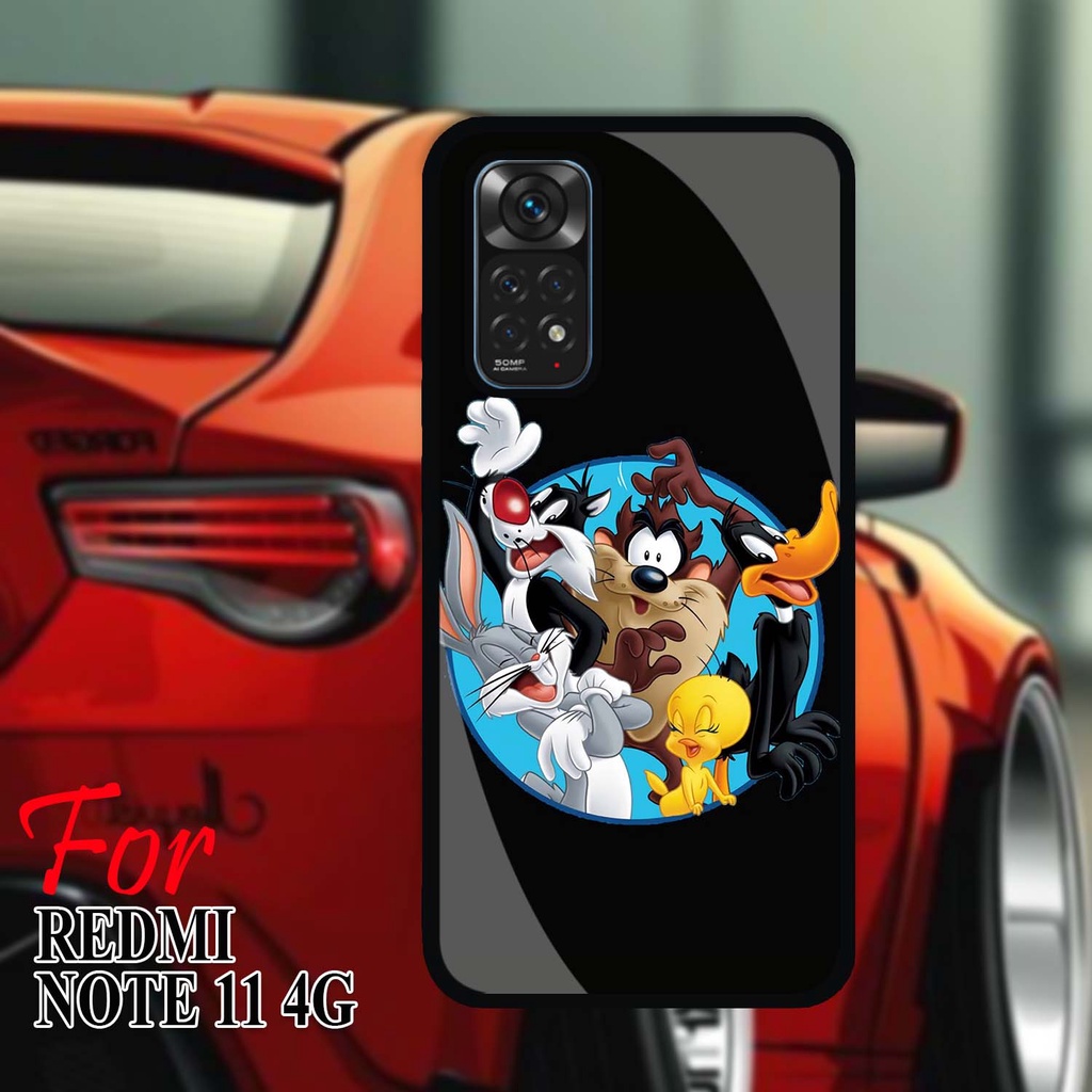 Case Kilau Redmi Note 11 4G | Casing Hp Glossy | Motif Tazmania