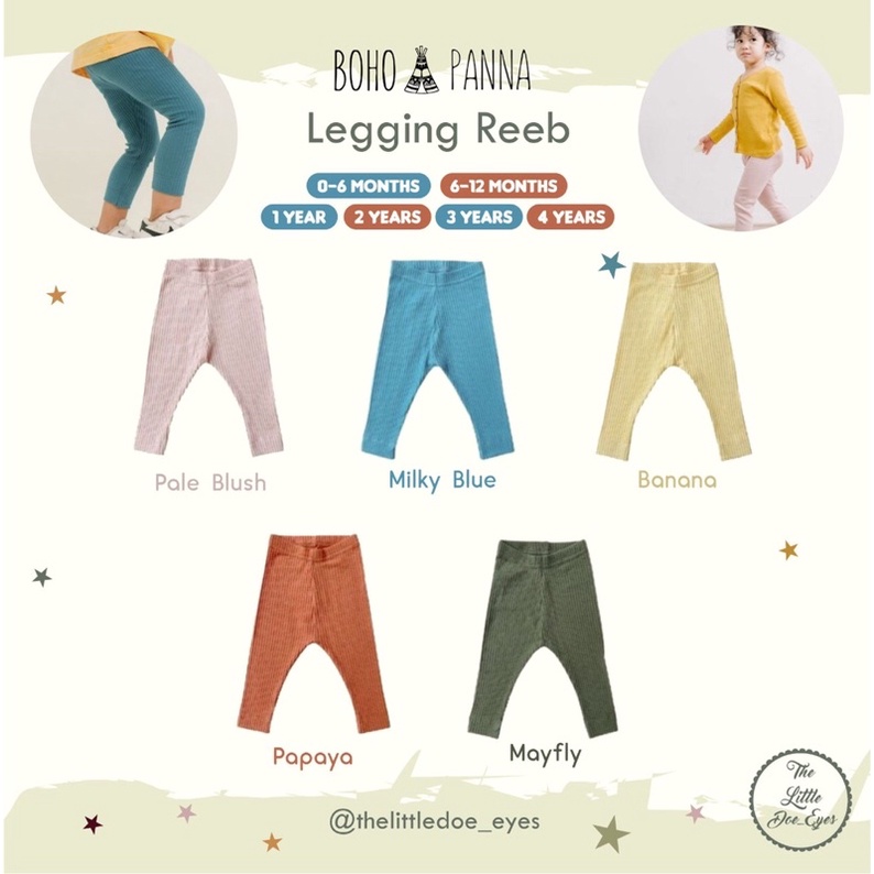 Bohopanna Legging Reeb Celana Anak Unisex Vol.2