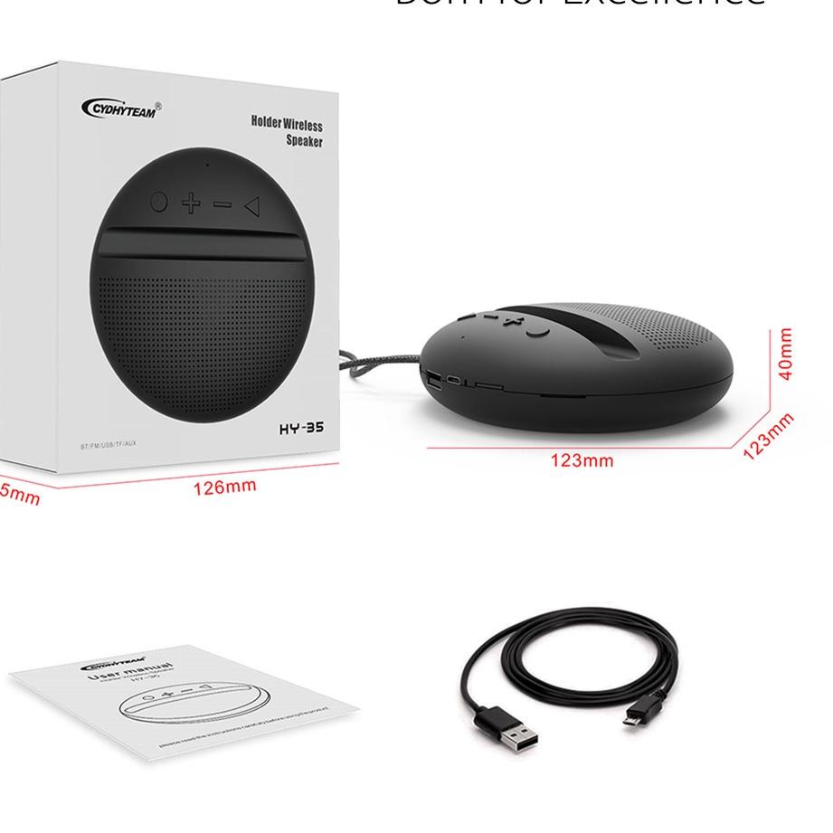 Harga Spesial ECLE Wireless Speaker Bluetooth Phone Holder 2 In 1 Bass Audio 1200 mAh Musik Portable