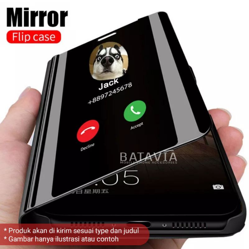 Flip Case / Flip Cover Samsung A11 / M11 Flip Cover Mirror Standing Clear View