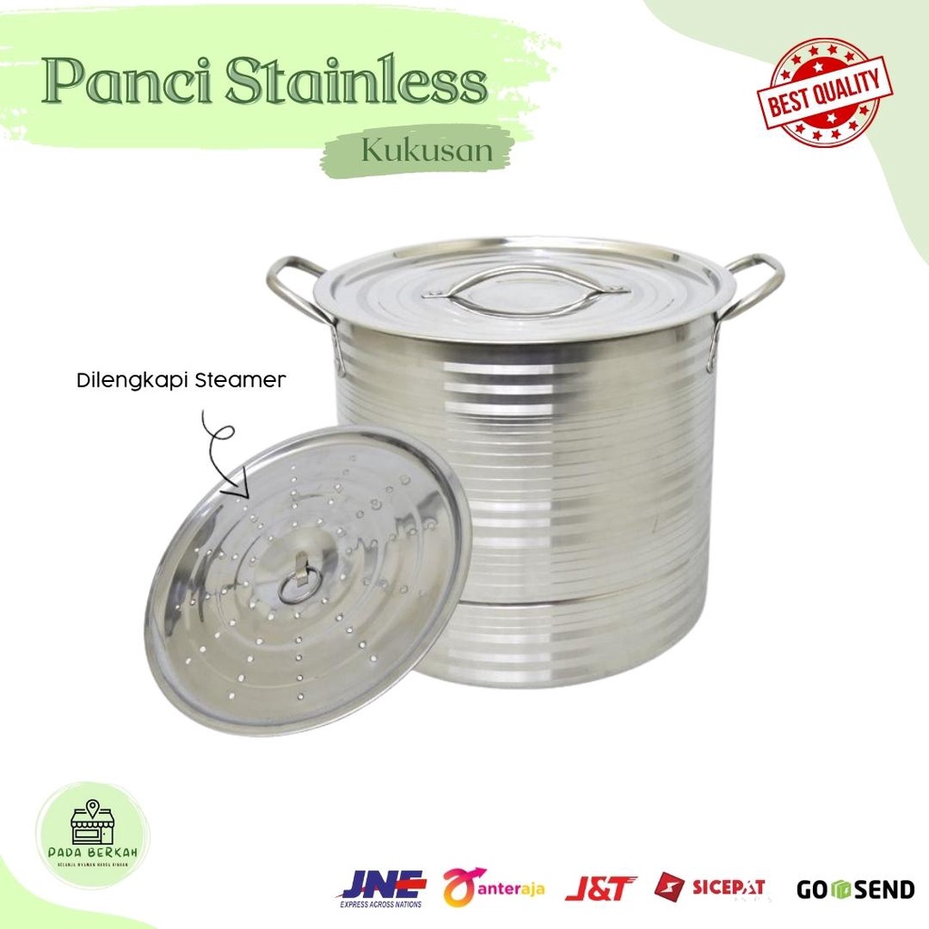 GPB - Panci Stainless Steamer Kukus Langseng Stainles Steel Panci Dandang Stainless