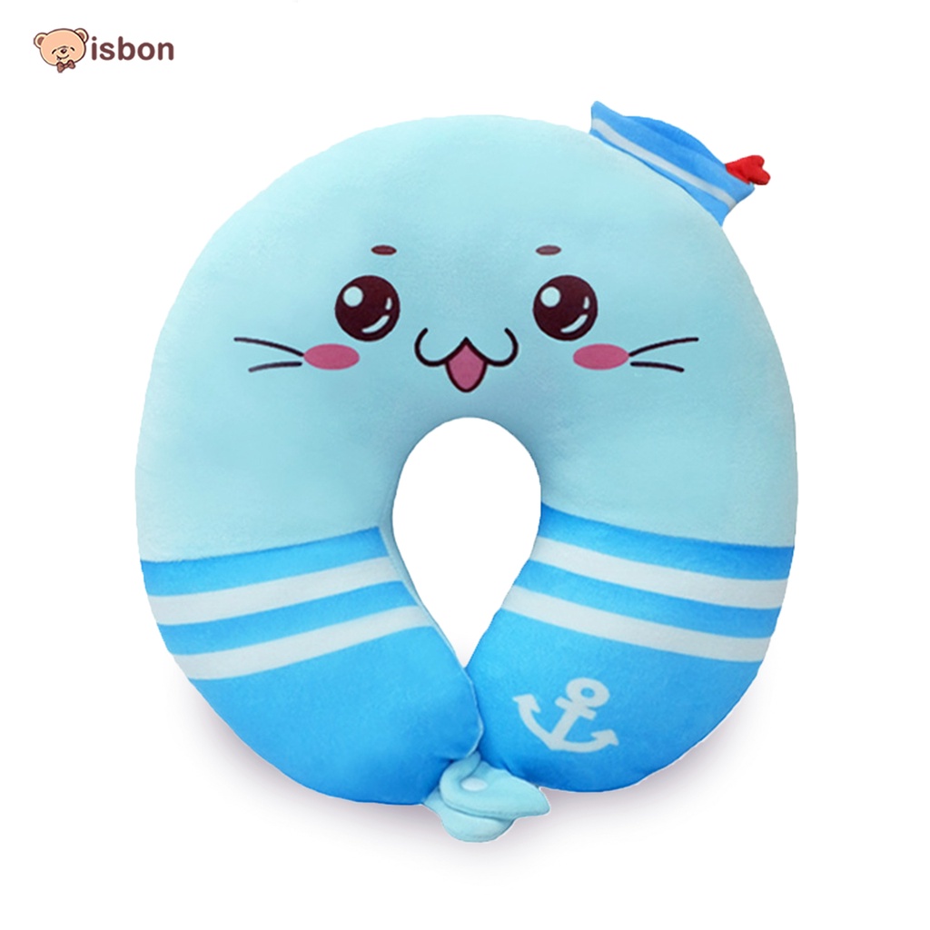 ISTANA BONEKA Bantal Leher Karakter Sealor Anjing Laut Pillow neck Neckrest travelling By Istana Boneka