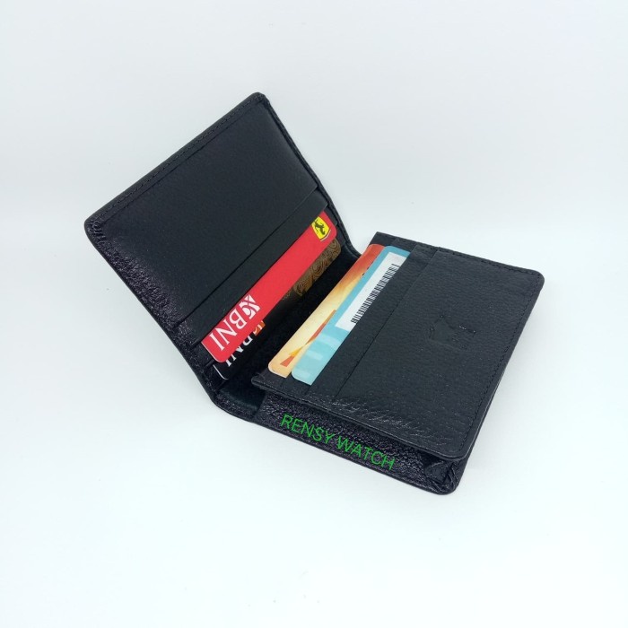 

Namecard Dompet Kartu/Card Holder Braun Buffel Kulit Asli.