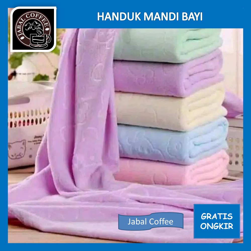 Handuk Mandi Anak Ukuran Besar / Handuk Mandi Bayi Ukuran 70 x 140 Cm / Handuk Microfiber Murah