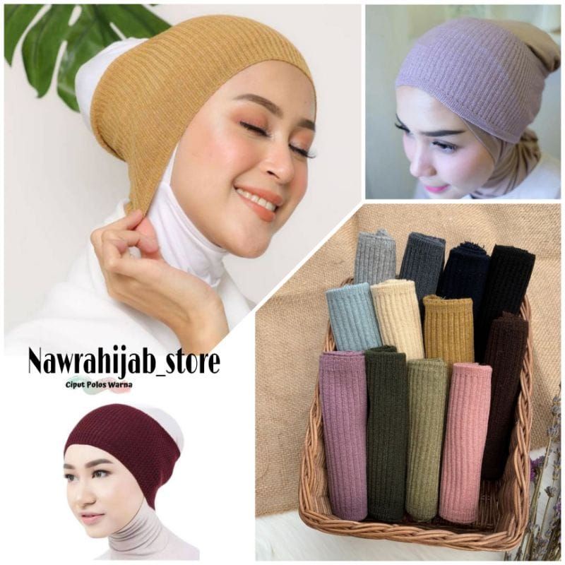 DALAMAN KERUDUNG/DALAMAN CIPUT/CIPUT RAJUT/BANDANA RAJUT PREMIUM