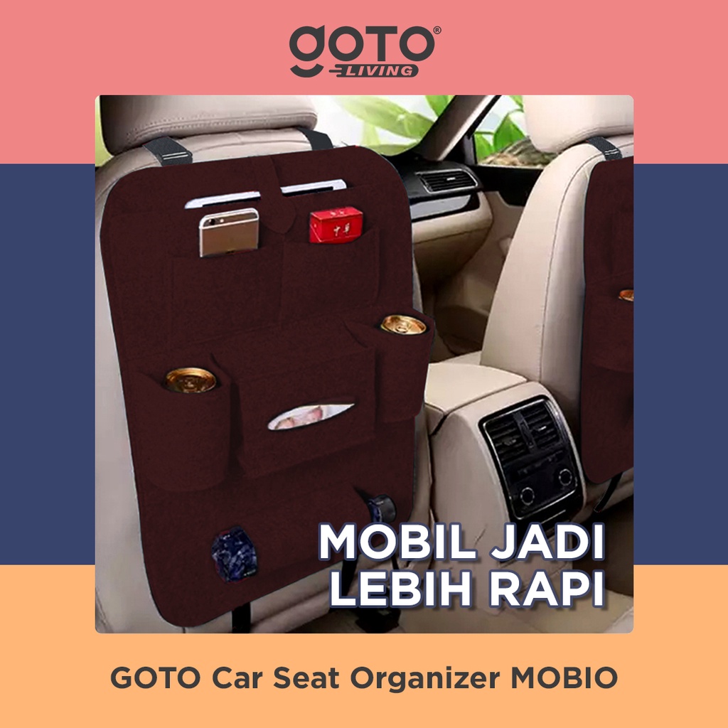 Goto Mobio Car Seat Organizer Tas Belakang Jok Mobil Multifungsi