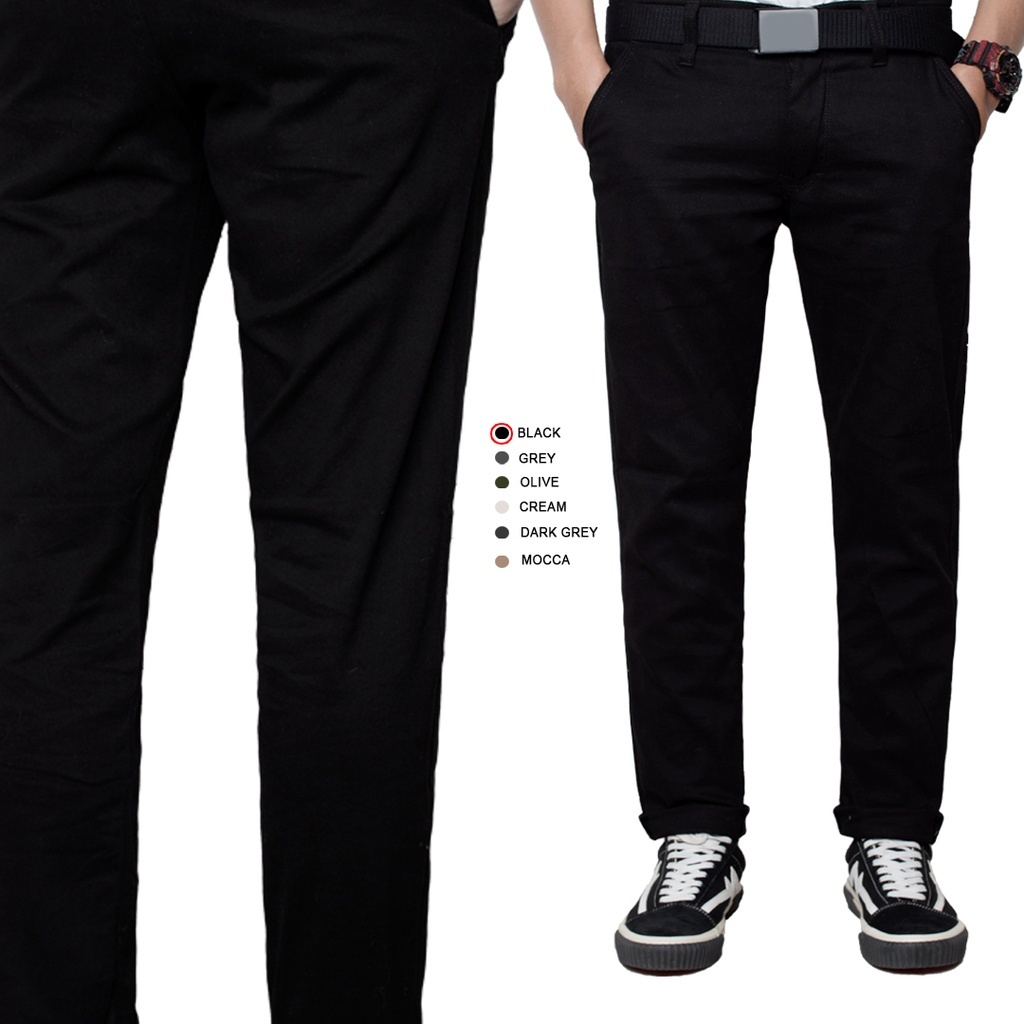 CELANA CHINO PRIA PANJANG SLIMFIT / CELANA CHINOS POLOS / CELANA CHINOS ORIGINAL