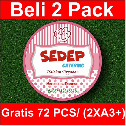 

STIKER LABEL PRODUK LINGKARAN "SEDEP