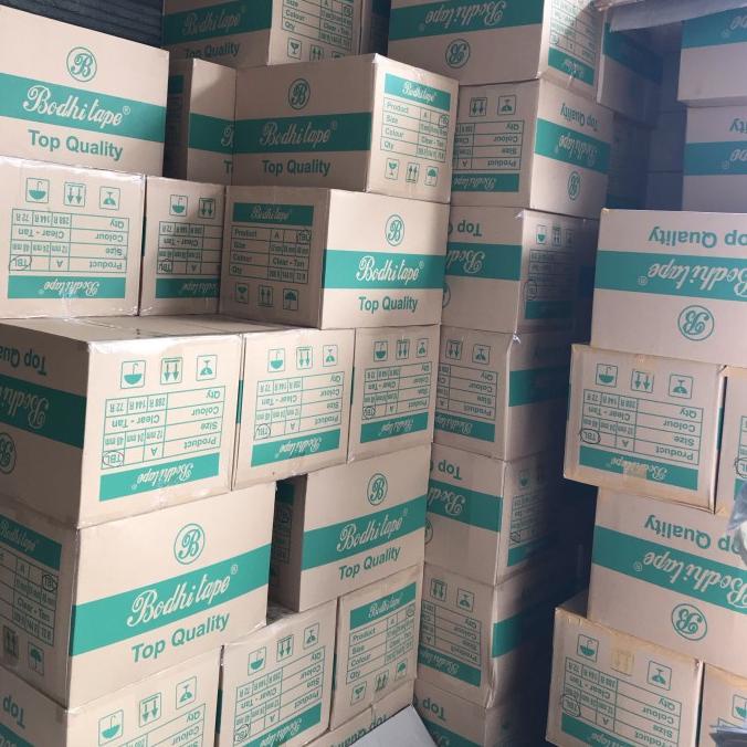

Khusus sameday Lakban bening/coklat 1 dus Bodhi tape 2inch 90yard