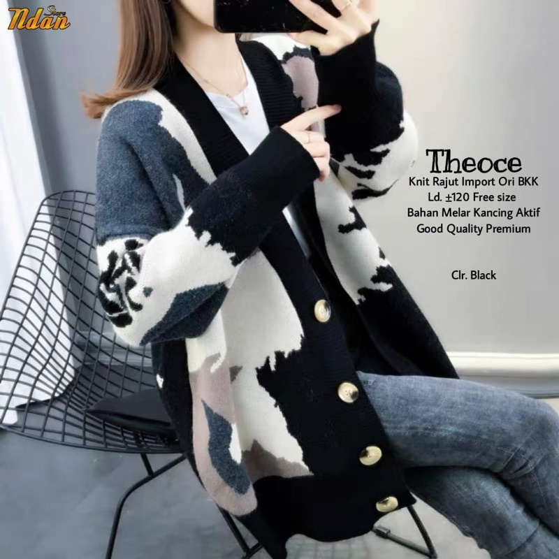 Cardigan rajut Korean Style import Long Cardy Kekinian Theoce cardi Ndan Wisam Liona Loveme