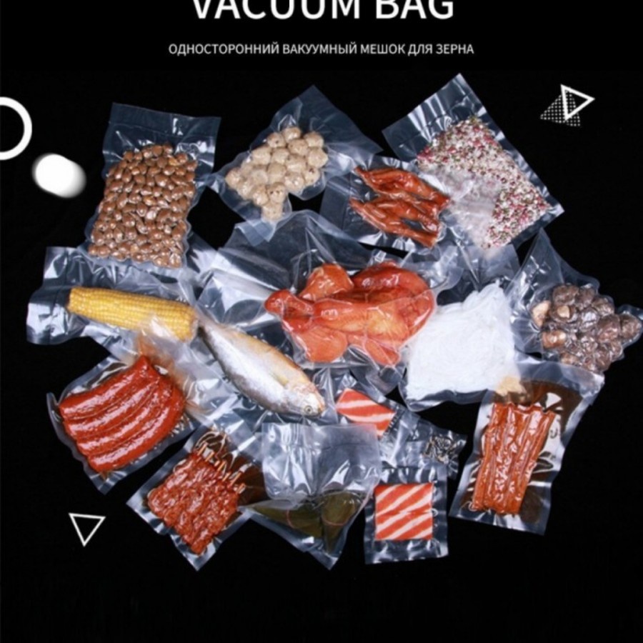 Plastik vacum makanan emboss vakum bag embos vacum food serbaguna seal
