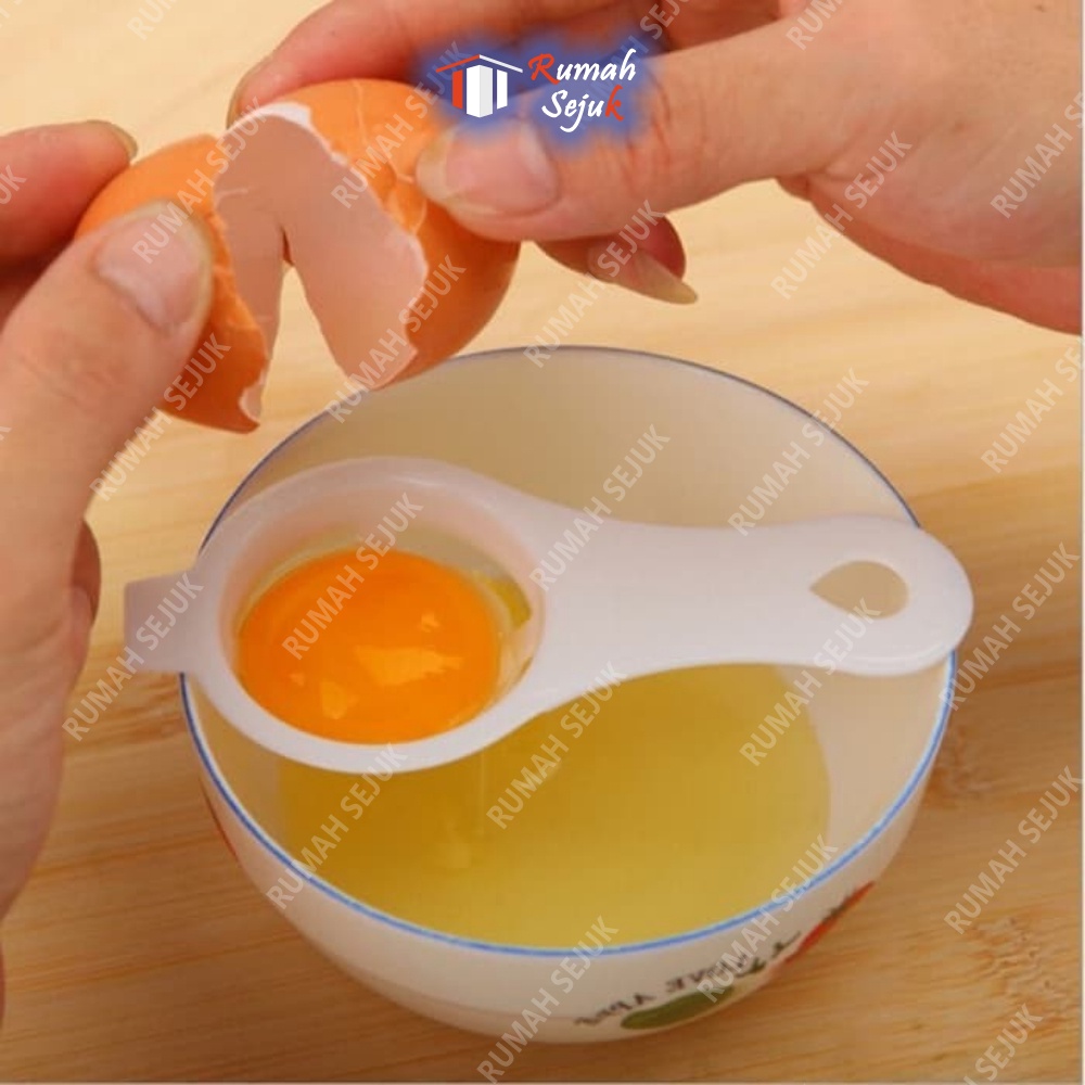 Alat Pemisah Kuning dan Putih Telur Sendok baking dapur pegangan Gagang Egg White Yellow Separator