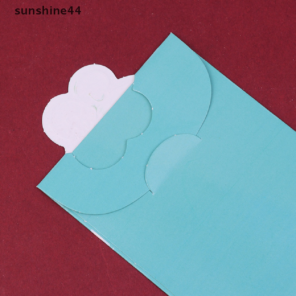 Sunshine 6Pcs Amplop Angpao Tahun Baru Cina / Imlek Gambar Kartun Kelinci Warna Merah 2023