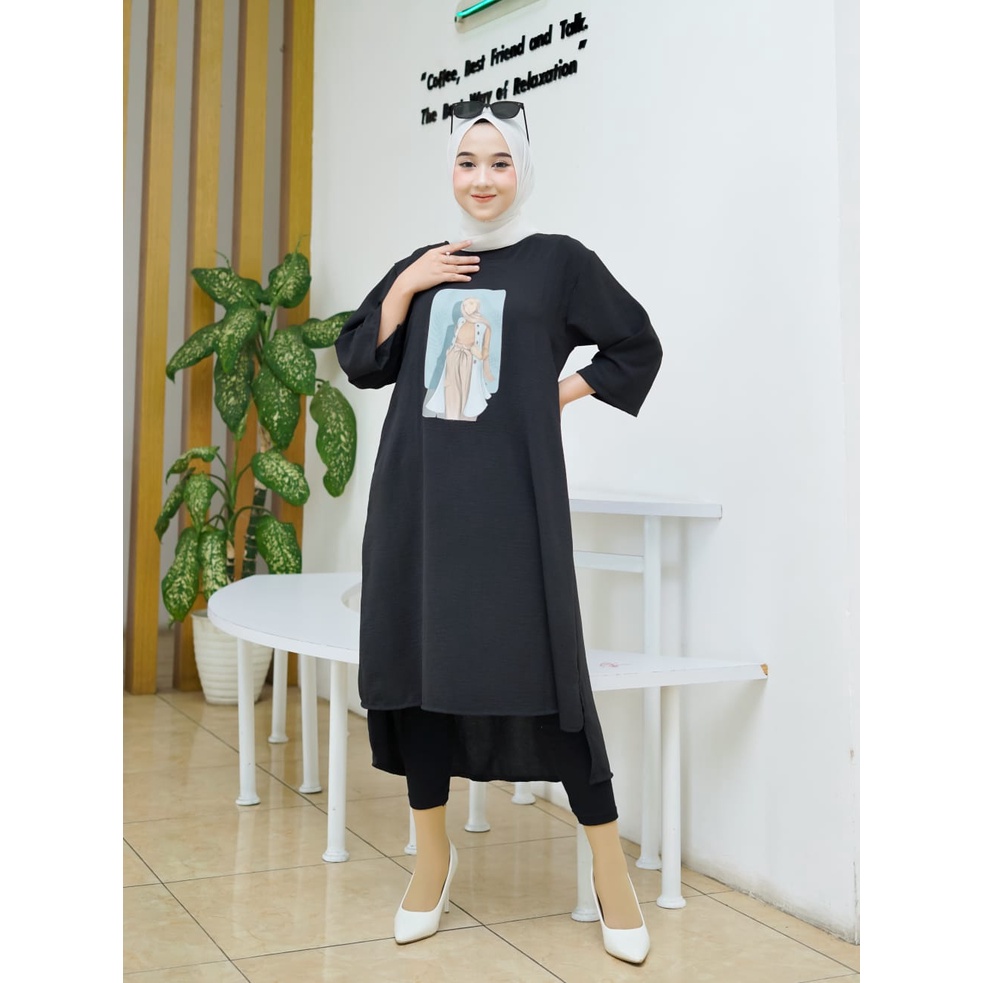 WickyCollection - Long Tunik Terbaru Long Tunik DM3 tunik wanita modern Long tunik import Long tunik kekinian Long tunik kaos Long tunik jumbo