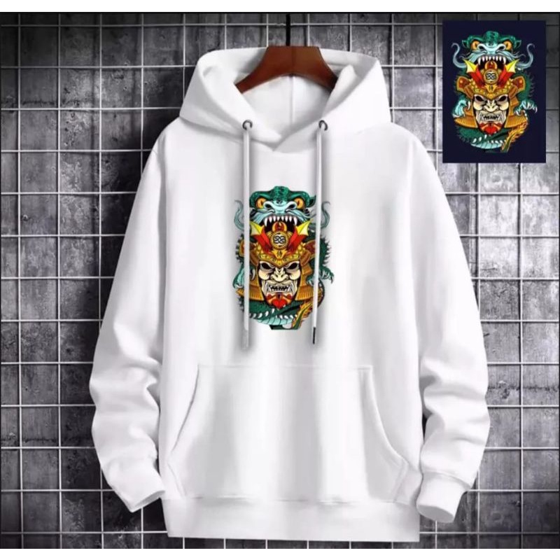 HOODIE BAHAN FLECCE PRIA WANITA SHO KHAN DRAGON DISTRO DTF PRINTING