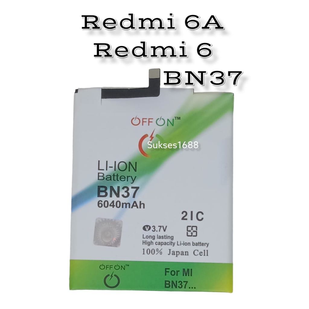 Baterai Xiaomi Redmi 6   Redmi 6A   BN37  BN 37 bn37 Doublepower Baterai Batre Batrai Batere Battery