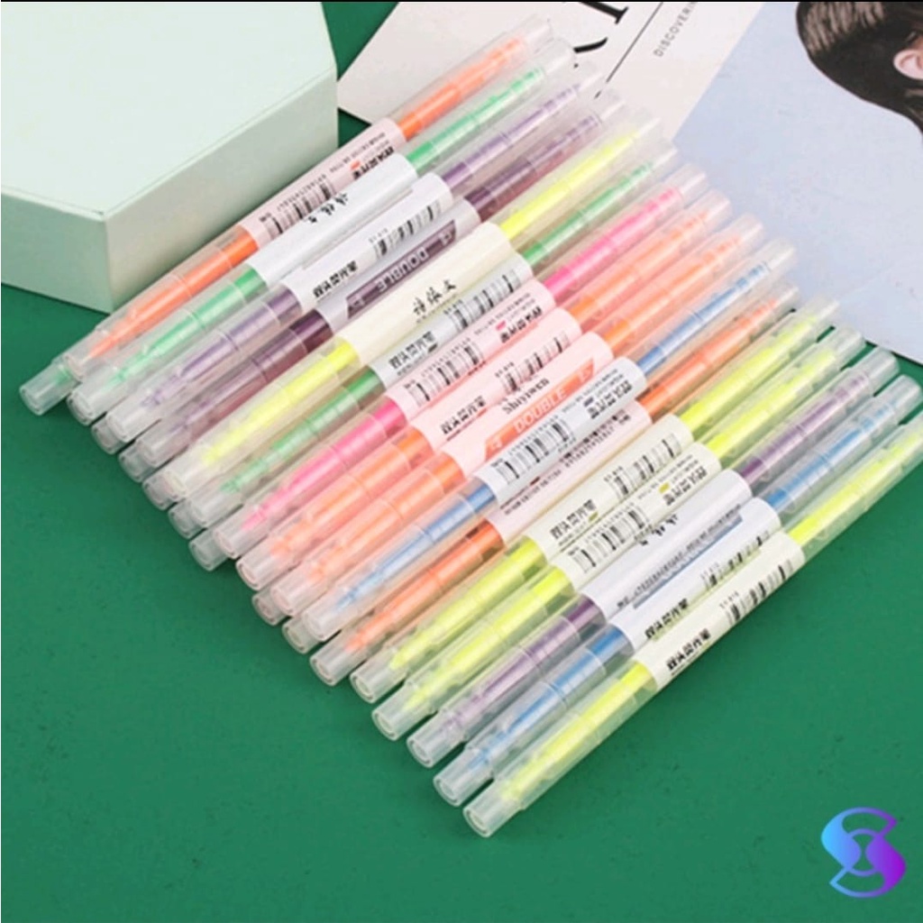 

STABILO PANJANG 6 WARNA 2 ARAH / HIGHLIGHTER WARNA WARNI / STABILO WARNA WARNI