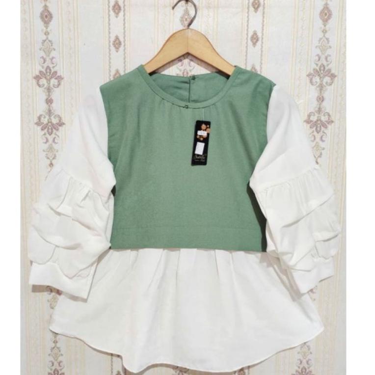 [KODE ZCCE8] Atasan Anak Tanggung usia 11-12 tahun/Atasan Anak Tanggung Perempuan/Atasan anak remaja