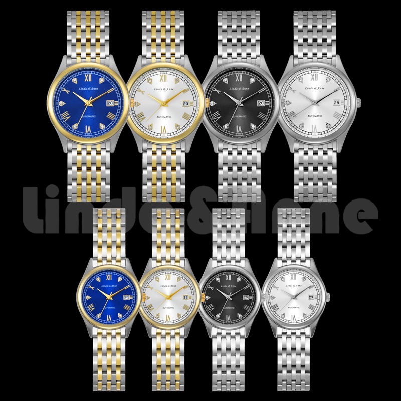 Jam Tangan Couple Original Anti Air Pria Wanita Luminous Analog Stainless Steel Fashion