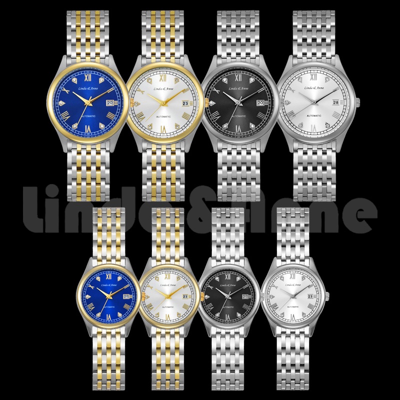 Jam Tangan Couple Original Anti Air Pria Wanita Luminous Analog Stainless Steel Fashion