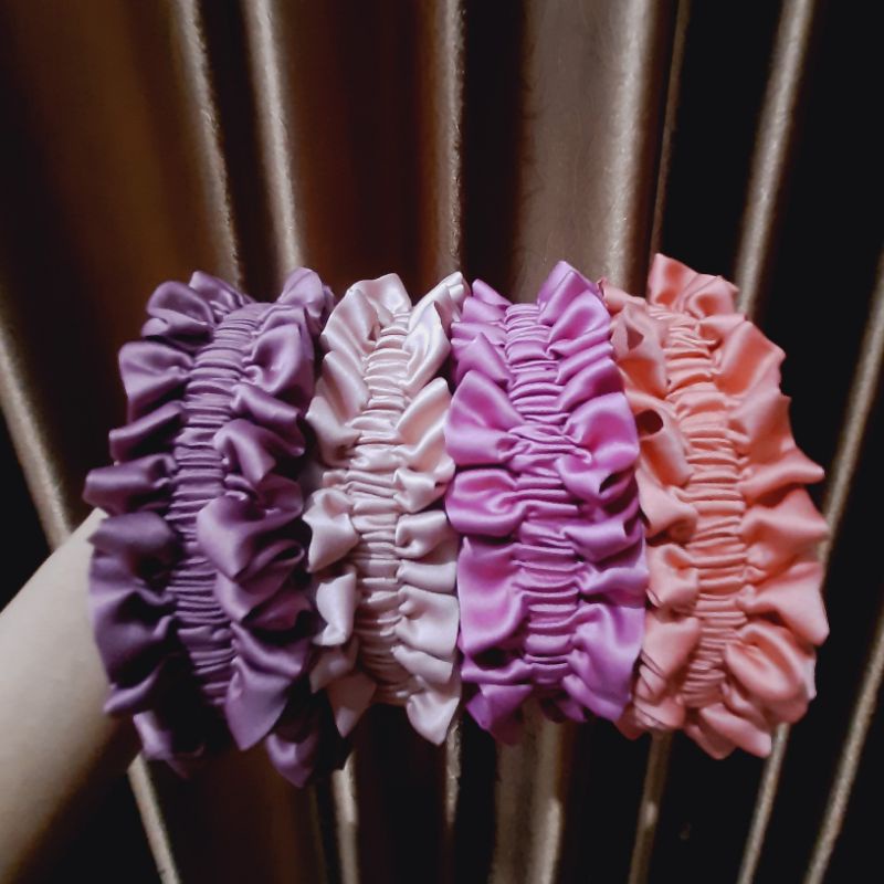 WMS BANDO RUFFLE KOREA SATIN PREMIUM ANTI PATAH