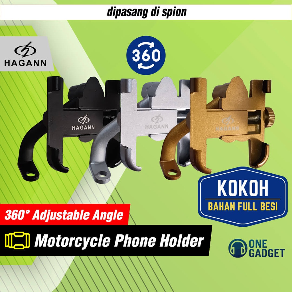 Jual Hagann Sho Phone Holder Motor Besi Dudukan Tempat Hp Di Spion