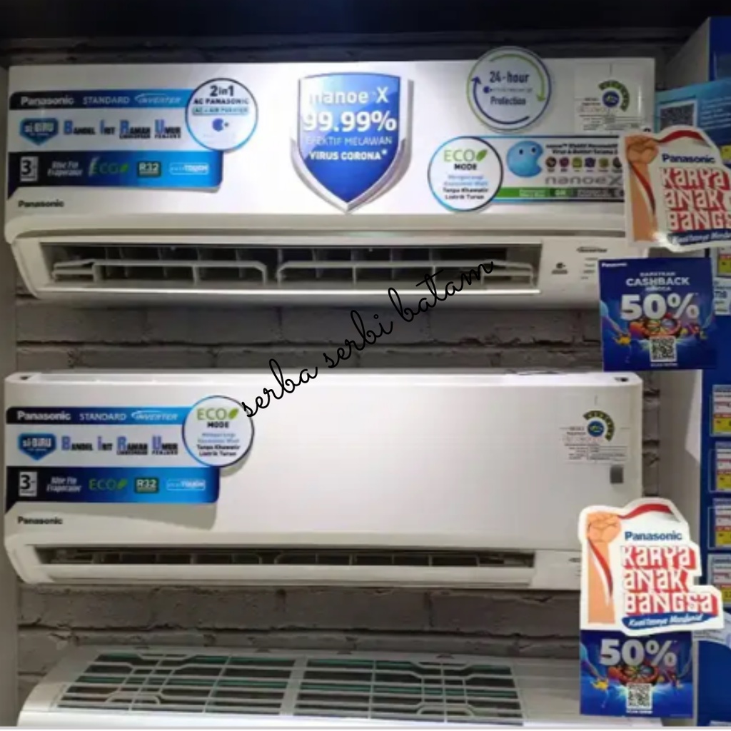 AC Panasonic 1/2 PK Deluxe Lowwatt CS/CU XN5WKJ - Unit Only BATAM