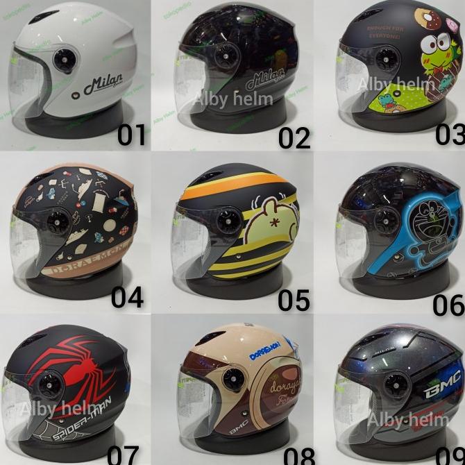 HELM BMC MILAN MOTIF HALF FACE