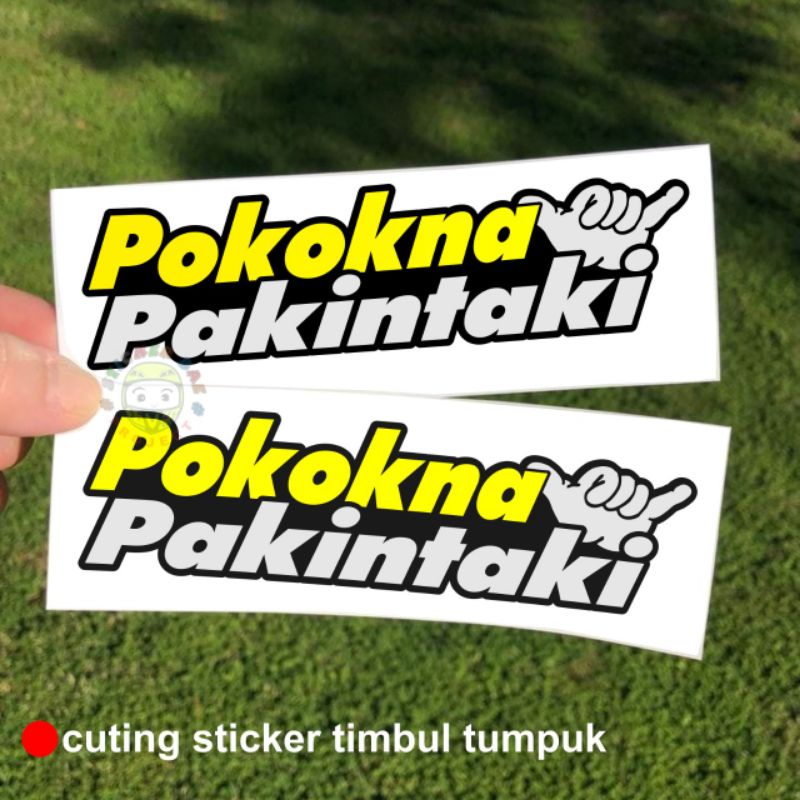 Sticker cuting timbul pokokna pakintaki 1pcs variasi motor viral