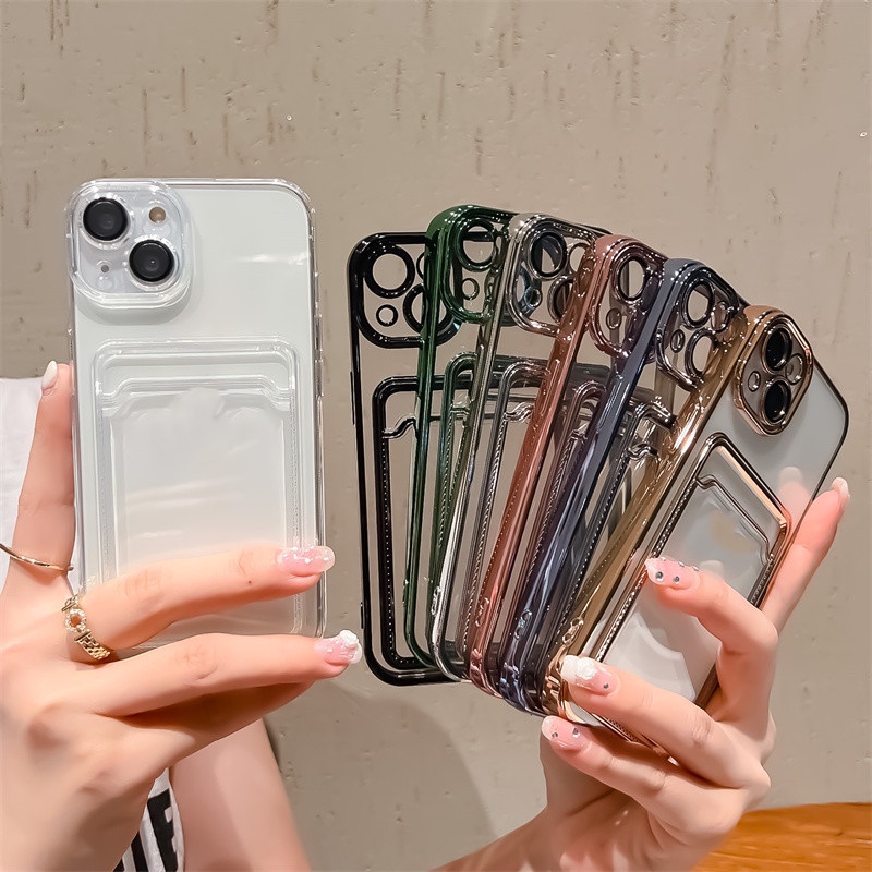 Case Electroplated Dengan Pelindung Lensa Anti Jatuh Dan Shock Untuk Iphone 13 12 11PRO MAX X XS XSMAX