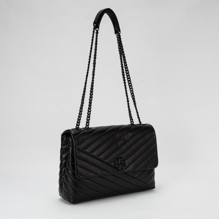 Tas Tory Burch Kira Chevron Convertible Full Black