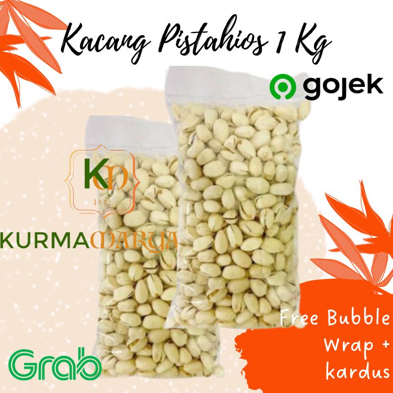 

Kacang Fustuk 1 Kg Pistachio Khas Arab Saudi Almond Mede / Oleh oleh Haji Umroh Kualitas Premium