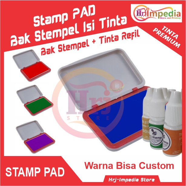 

Eklusif Bak Stempel Kayu & Akrilik / Acrylic Isi Tinta Premium | Stamp Pad Diskon