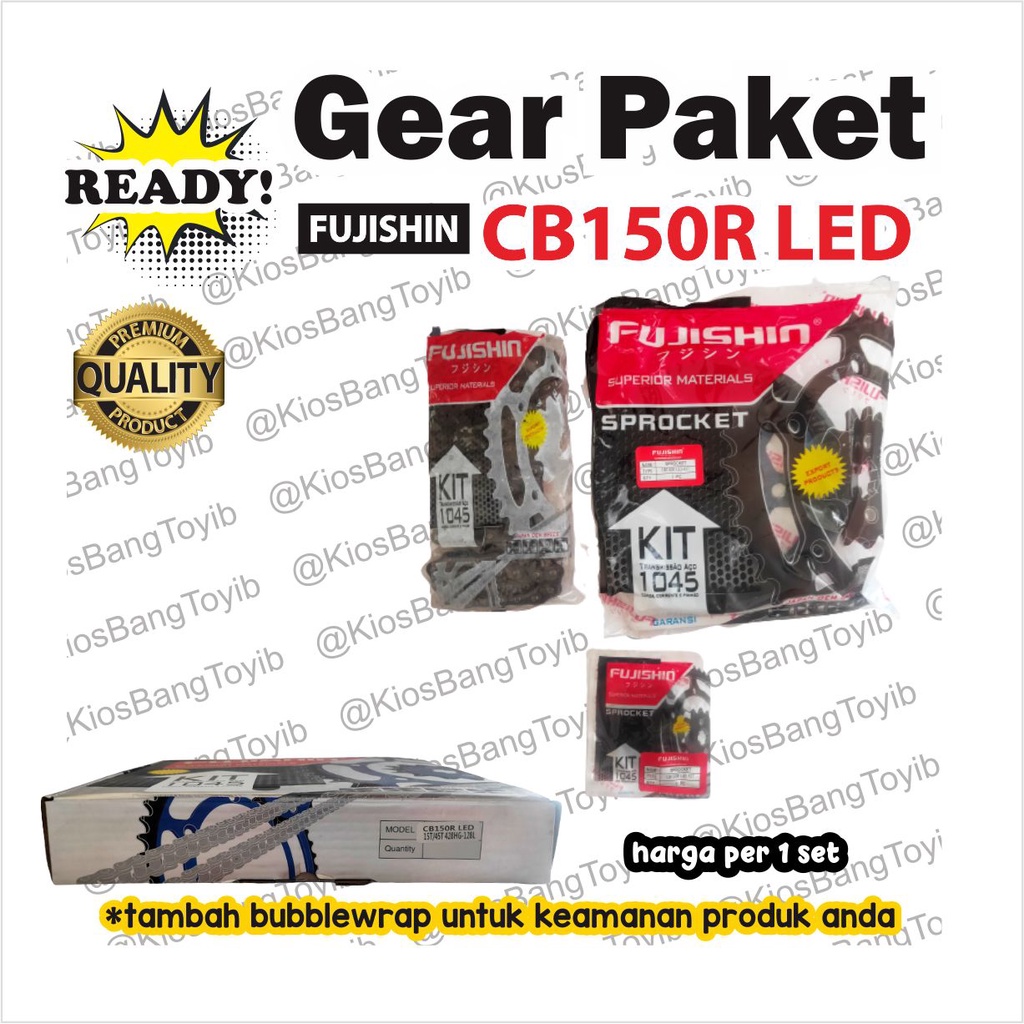 Gear Set/Paket Titanium CB150R CBR150 LED 15T/45T 428H-128L (FUJISHIN)