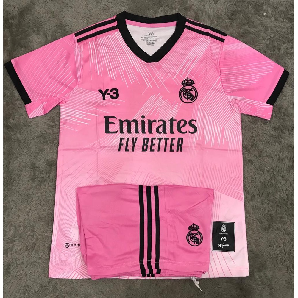 Jersey bola madrid  4th Y-3 pink GRADE ORI