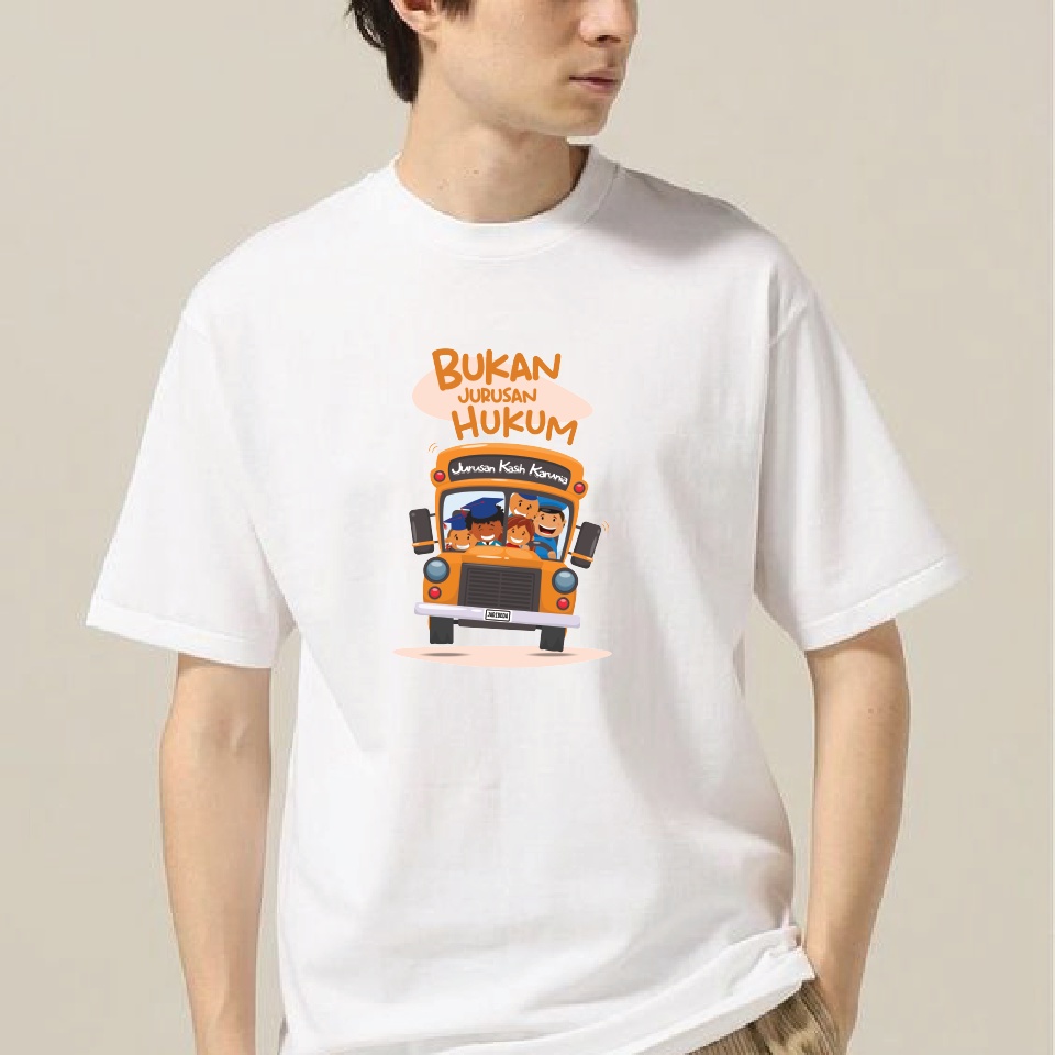 jadibeda -  kaos kata pria wanita unisex - Bukan Jurusan hukum, Jurusan Kasih Karunia