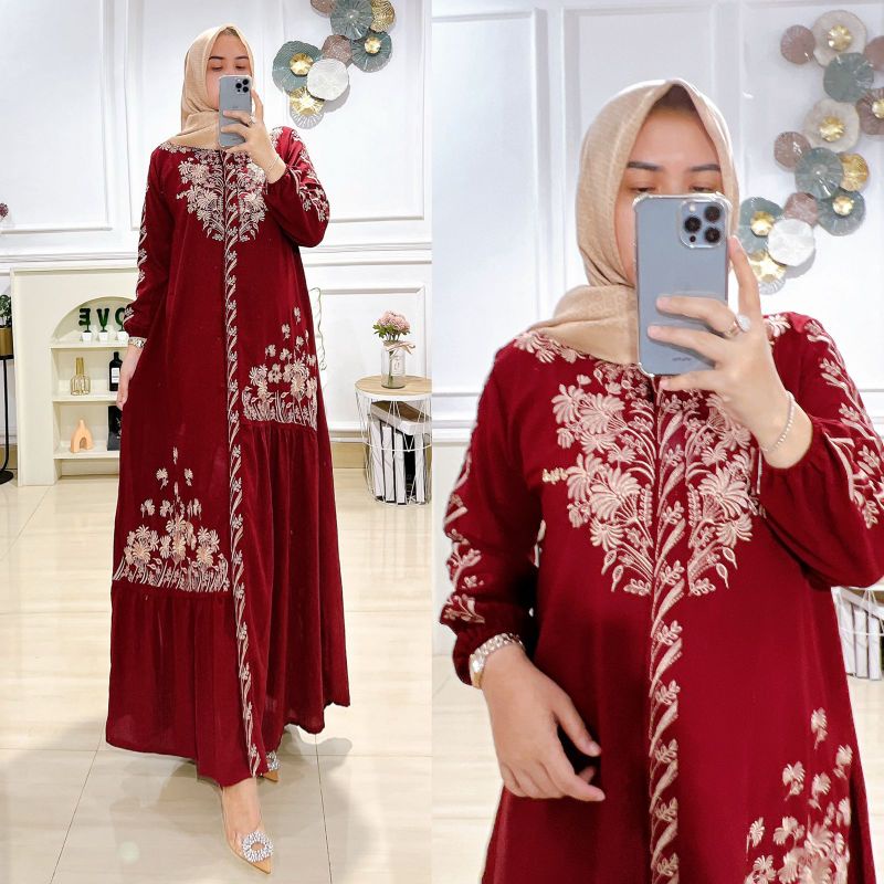 gamis bordir mewah